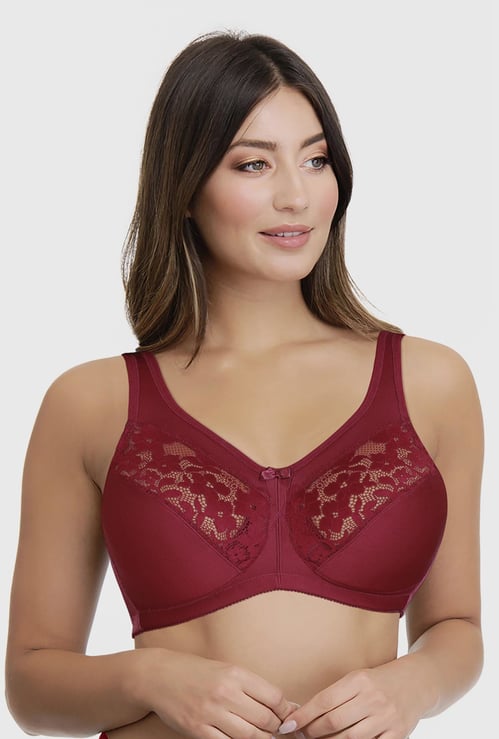 AMANTE Lace Non-Padded Non-Wired T-shirt Bra