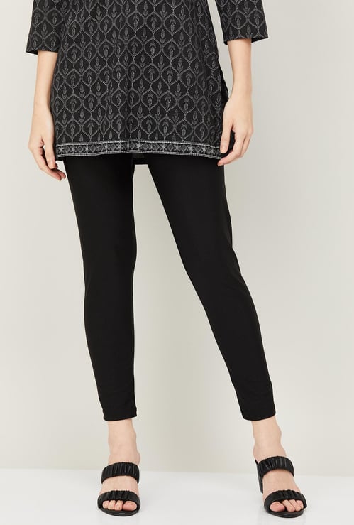 MELANGE Women Solid Regular Fit Leggings