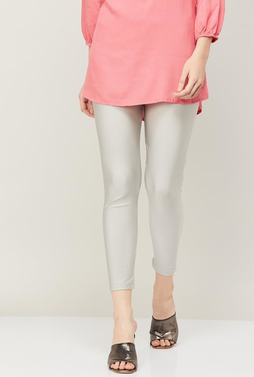 MELANGE Women Solid Regular Fit Leggings