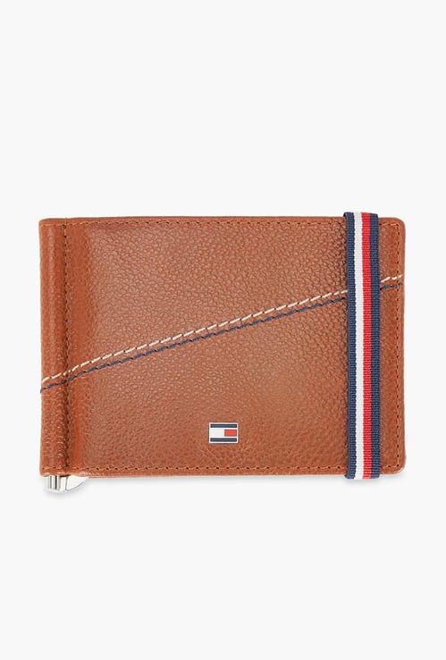TOMMY HILFIGER Men Striped Bi-Fold Leather Wallet