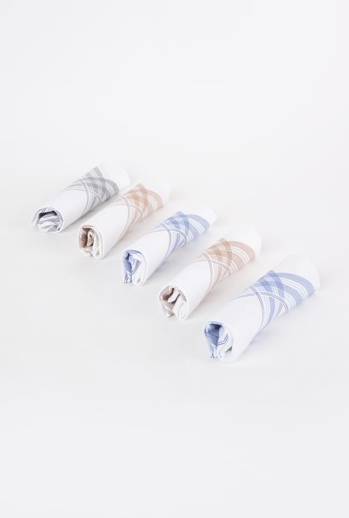 CODE Men Printed Handkerchief- Set Of 5