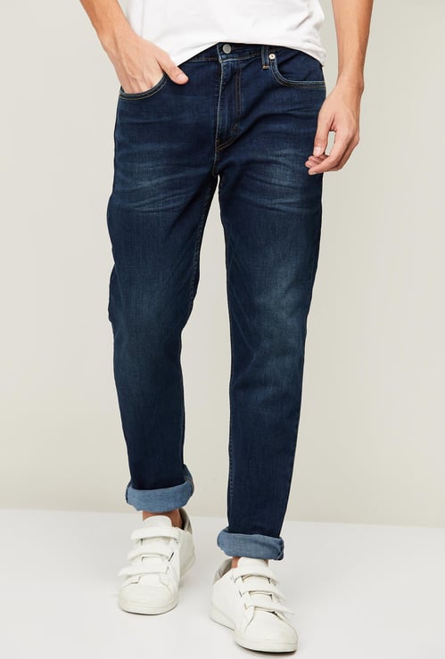LEVI'S Men Dark Washed Slim Tapered Jeans