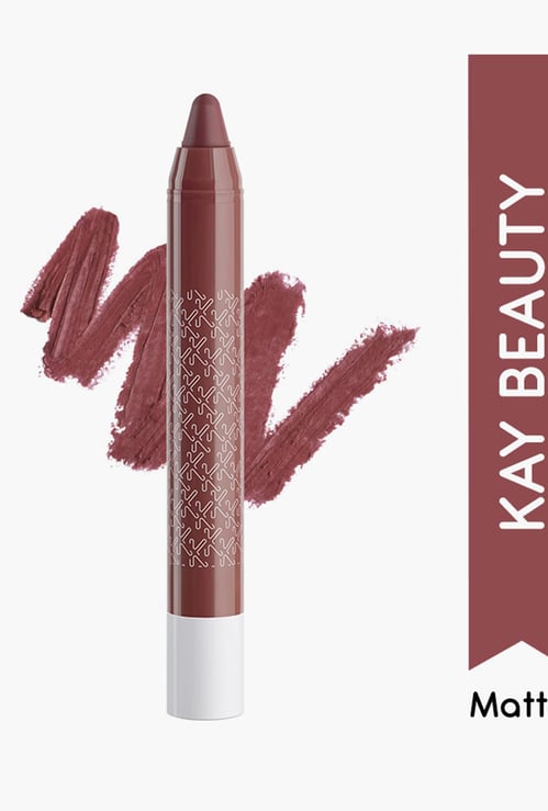 KAY BEAUTY Matteinee Matte Lip Crayon Lipstick - Rumour - 1.8g