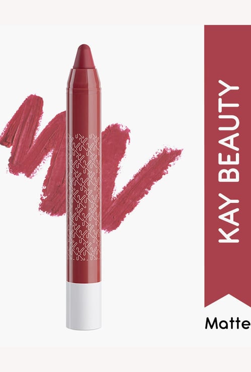KAY BEAUTY Matteinee Matte Lip Crayon Lipstick - Fraternity - 1.8g