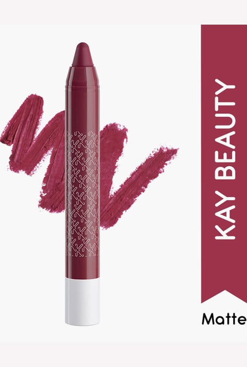 KAY BEAUTY Matteinee Matte Lip Crayon Lipstick - Climax