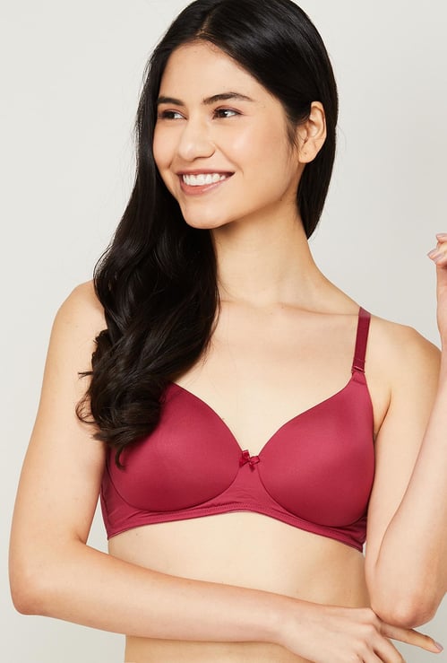 JOCKEY Solid Padded Non-Wired Balconette Bra