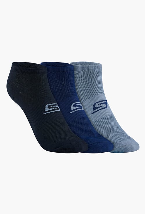 SKECHERS Men Printed Ankle-Length Socks - Pack of 3
