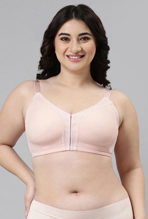 ENAMOR Solid Non-Padded Non-Wired Full Coverage Bra