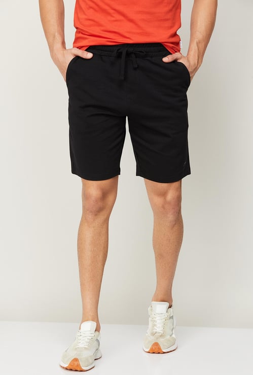 FAME FOREVER Men Solid Elasticated Shorts