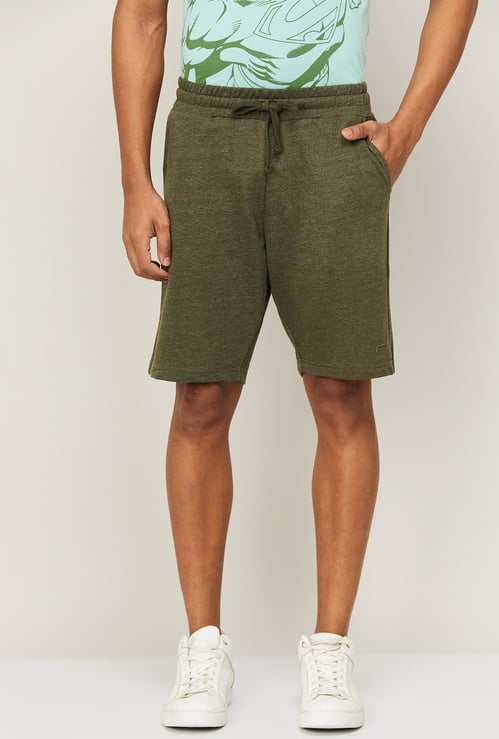 FAME FOREVER Men Solid Elasticated Shorts
