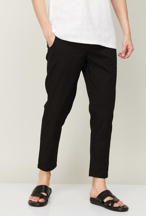 MELANGE Solid Elasticated Ethnic Pants