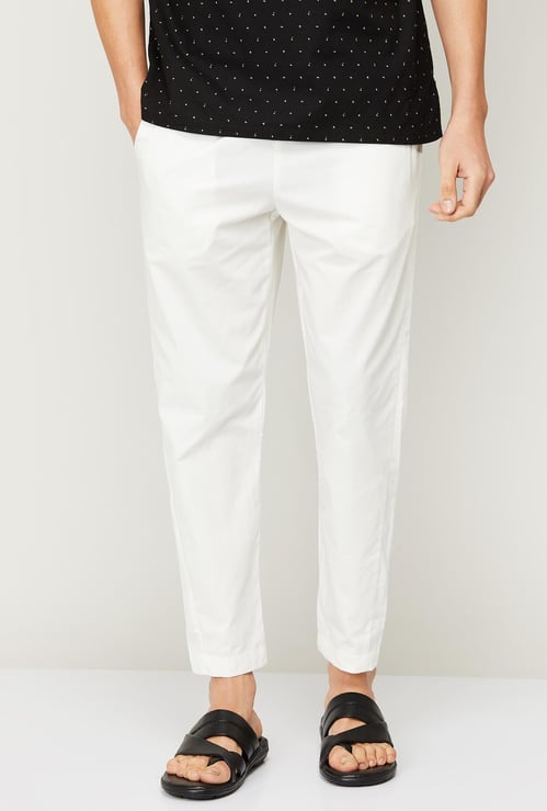 MELANGE Solid Elasticated Ethnic Pants
