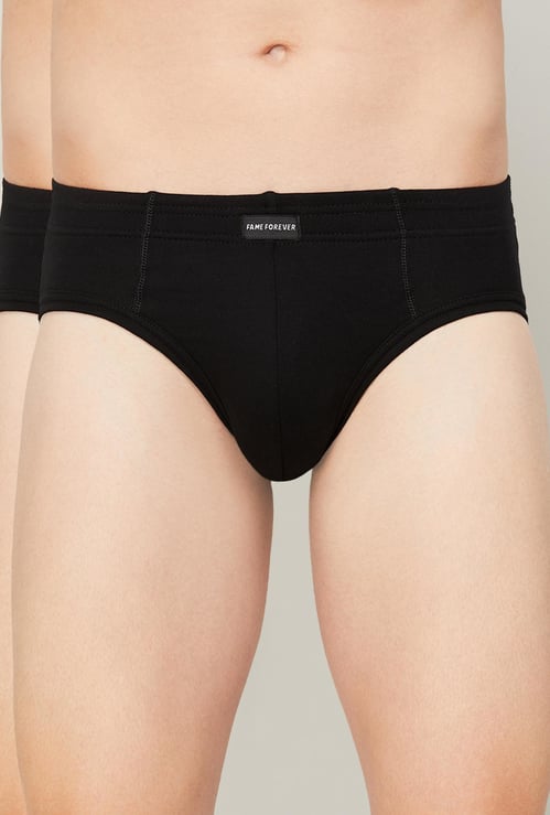 FAME FOREVER Solid Briefs - Pack of 2
