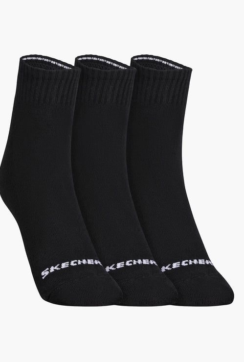SKECHERS Men Printed Ankle-Length Socks - Pack of 3