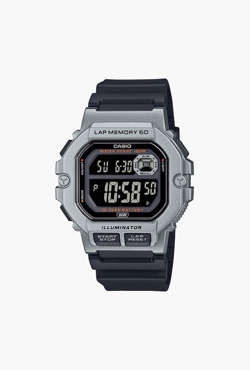 CASIO Men Solid Digital Watch with Resin Strap - D270