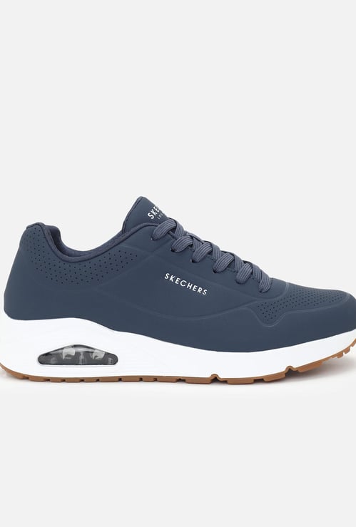 SKECHERS Men Perforated Lace-Up Shoes