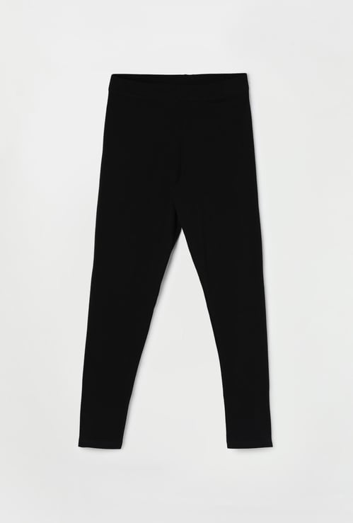 FAME FOREVER Girls Solid Elasticated Leggings