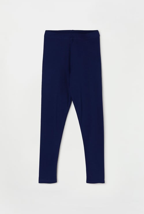 FAME FOREVER Girls Solid Elasticated Leggings