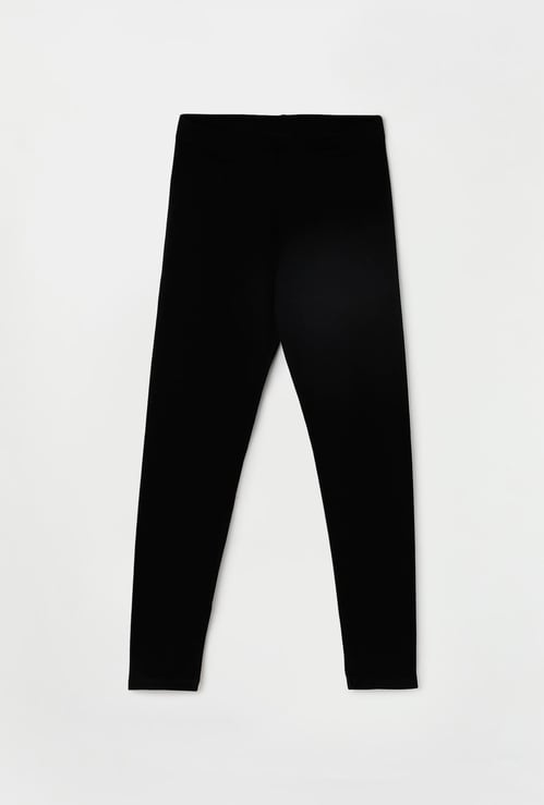 FAME FOREVER Girls Solid Elasticated Leggings