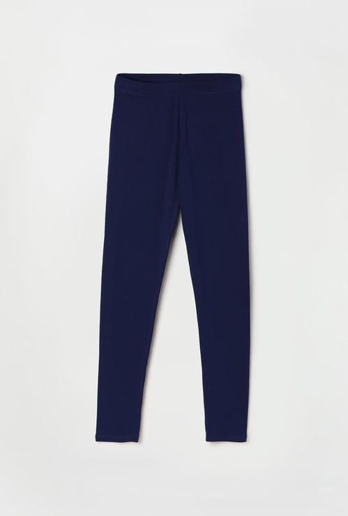 FAME FOREVER Girls Solid Elasticated Leggings