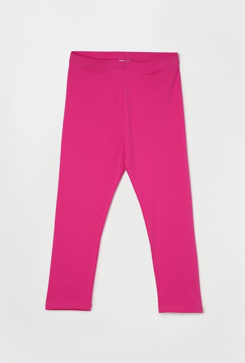 FAME FOREVER Girls Solid Elasticated Leggings