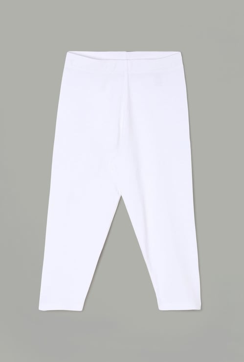 FAME FOREVER Girls Solid Elasticated Leggings