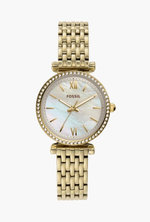 FOSSIL Women Embellished Analog Watch with Metal Strap - ES4735I