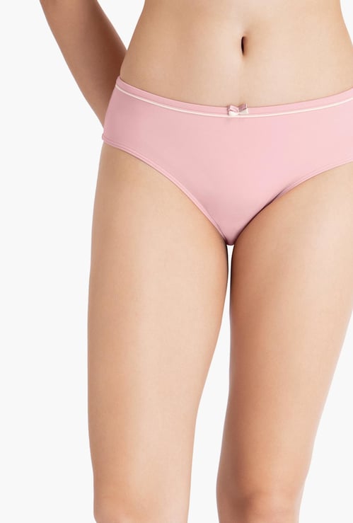 AMANTE Solid Elasticated Hipster Panties
