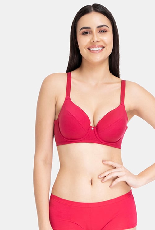 AMANTE Solid Padded Wired T-shirt Bra