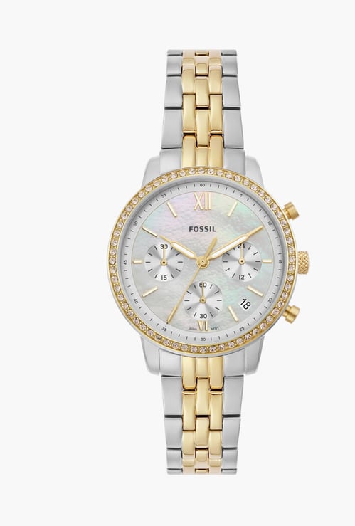 FOSSIL Neutra Women Colourblocked Stainless Steel Strap Chronograph Watch - ES5216I