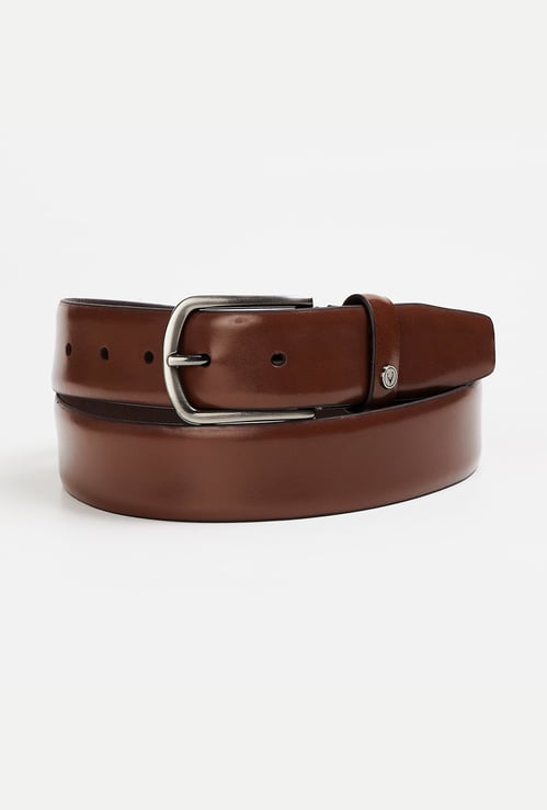 ALLEN SOLLY Men Solid Leather Formal Belt