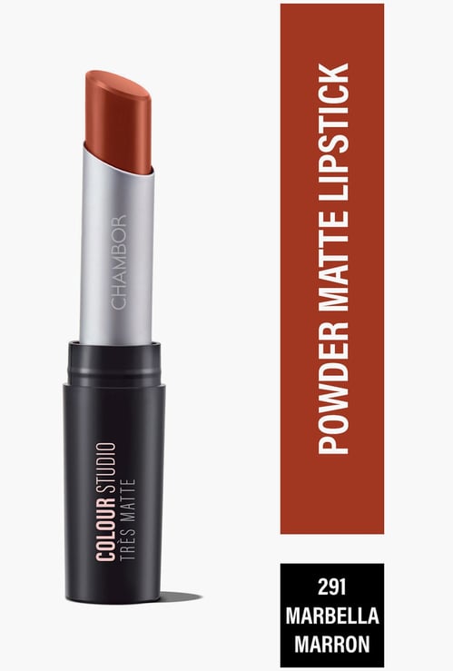 CHAMBOR Colour Studio Tres Matte SPF 30 Lipstick - Marbella Marron - 3.2g