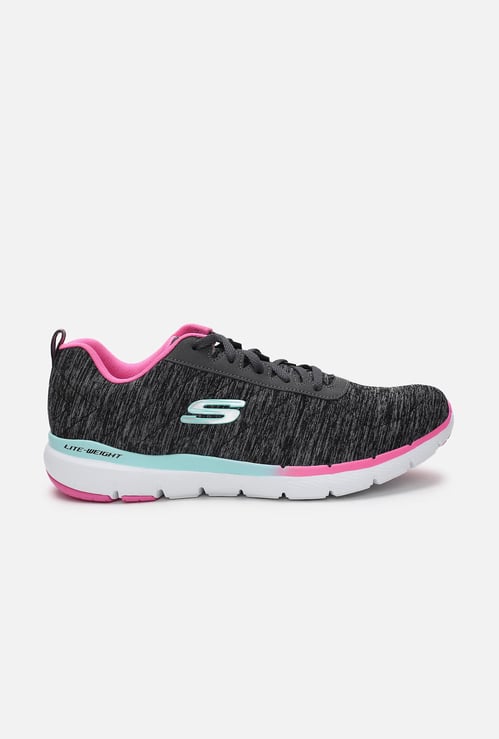 SKECHERS Women Textured Lace-Up Shoes
