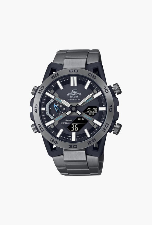 CASIO EDIFICE Men Solid Analog-Digital Watch with Resin Strap - ED565