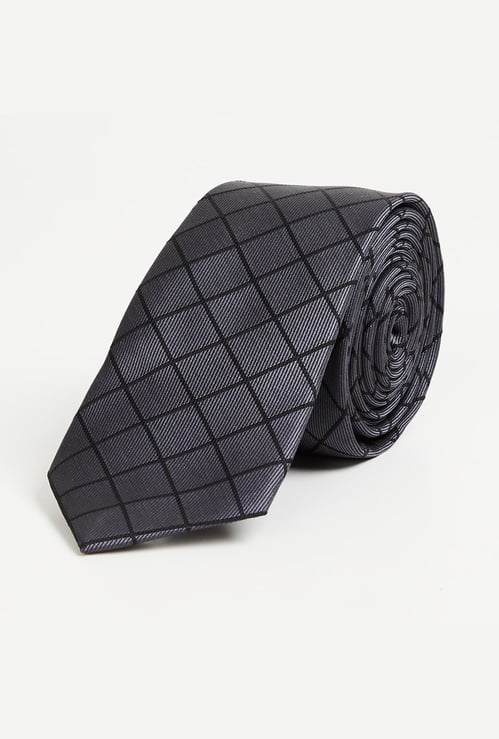 CODE Men Checked Slim Formal Tie