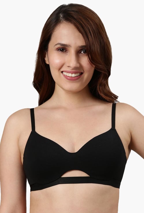 ENAMOR Solid Non-Wired Padded T-shirt Bra