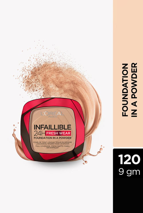 L'OREAL PARIS Infallible 24H Freshwear Foundation Powder - 120 Vanilla - 9gm
