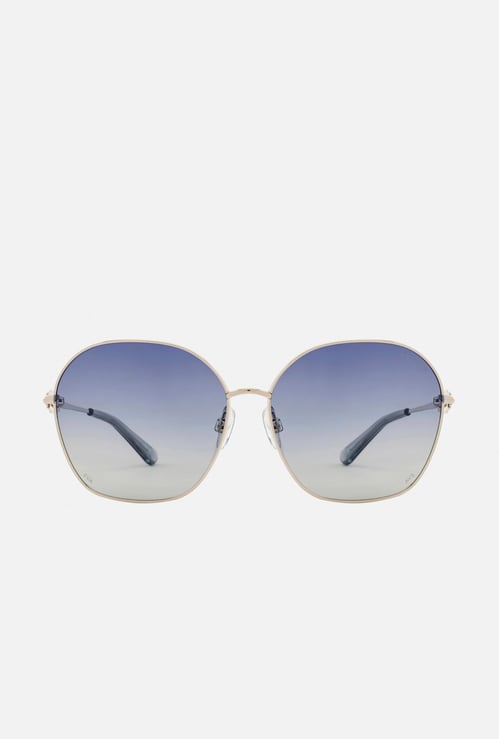 OPIUM Women Metal Frame Polarised Hexagon Sunglasses - OP-10073-C03