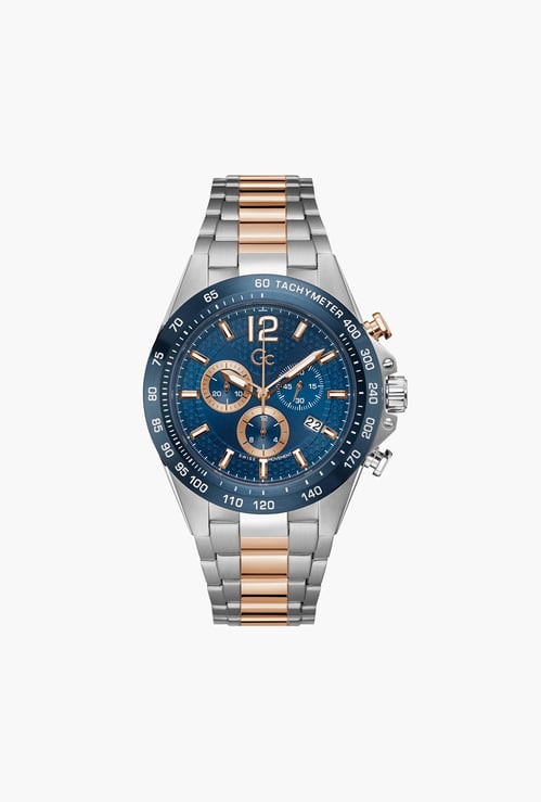GC Audacious Men Chronograph Watch with Two-Tone Metal Strap - Z07004G7MF