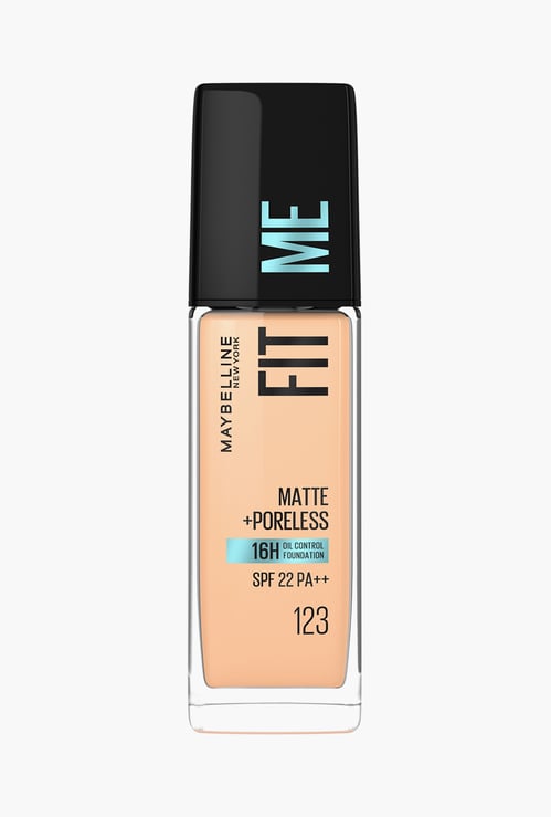 MAYBELLINE Fit Me Matte+Poreless SPF 22 Foundation - 123 - 30ml