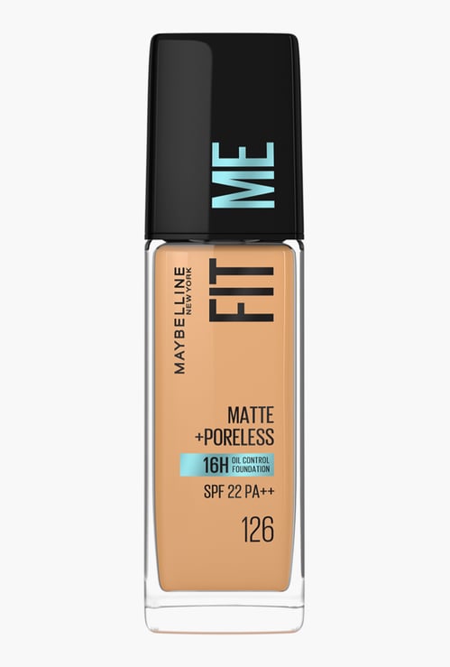 MAYBELLINE Fit Me Matte+Poreless SPF 22 Foundation - 126 - 30ml