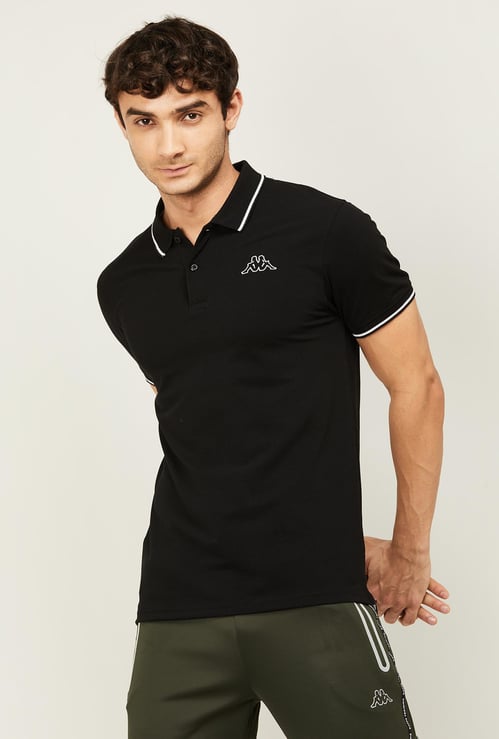 KAPPA Solid Sports Polo T-shirt