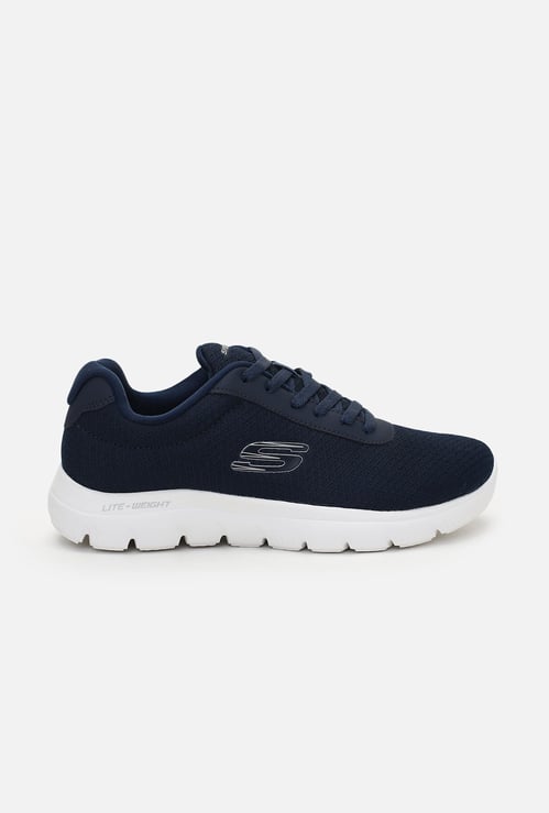 SKECHERS Men Textured Lace-Up Sports Shoes