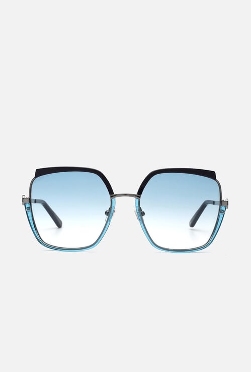 TOMMY HILFIGER Women UV Protected Square Sunglasses - TH2608C5BLSIBL56S