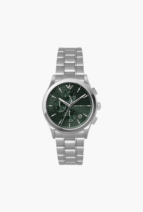 EMPORIO ARMANI Men Round Chronograph Watch with Metal Strap - AR11529I