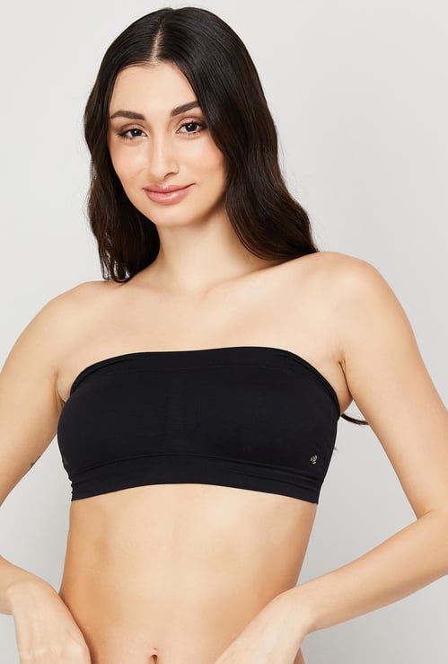 JOCKEY Solid Seamless Non-Padded Non-Wired Bandeau Bra