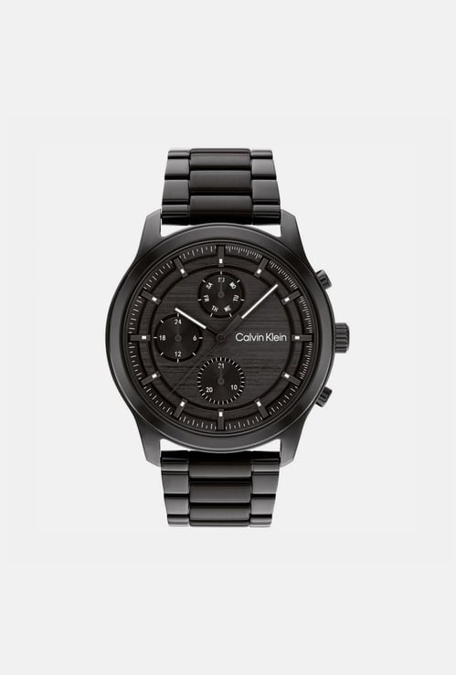 CALVIN KLEIN Men Round Chronograph Watch with Metal Strap - 25200209