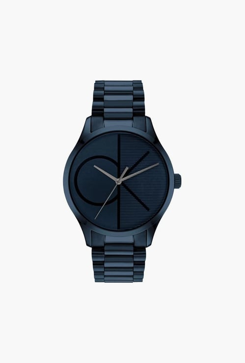 CALVIN KLEIN Men Round Printed Analog Watch with Metal Strap - 25200166