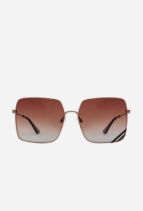 OPIUM Women Solid Polarized Square Sunglasses- OP-10121-C04