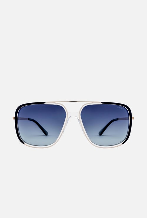 OPIUM Men Colourblocked Polarized Square Sunglasses - OP-10111-C01